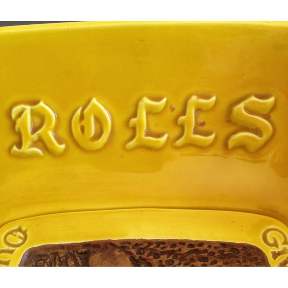 TREASURE CRAFT Vtg Mid-Century Rare Pottery Bowl Give Us Our Daily Bread USA🇺🇸 - Picture 9 of 11